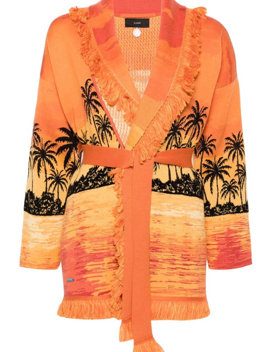 Cheap Women sunset-print cardigan Alanui Keralda 0809